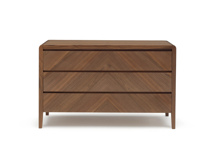 LEONARDO L329/S - Chest of drawers with 3 drawers and herringbone inlaid fronts _ Arte Brotto